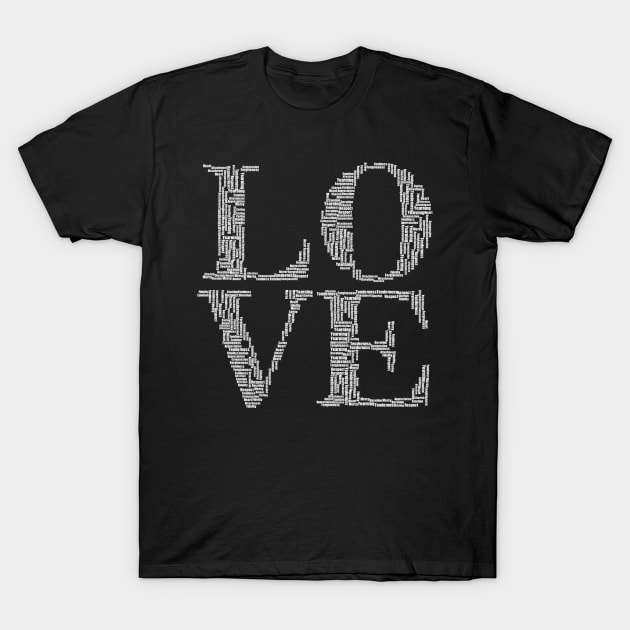 Love T-Shirt by WordFandom